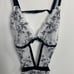 Victoria Secret Embroidered Bow Teddy size Large NWT colors black and white