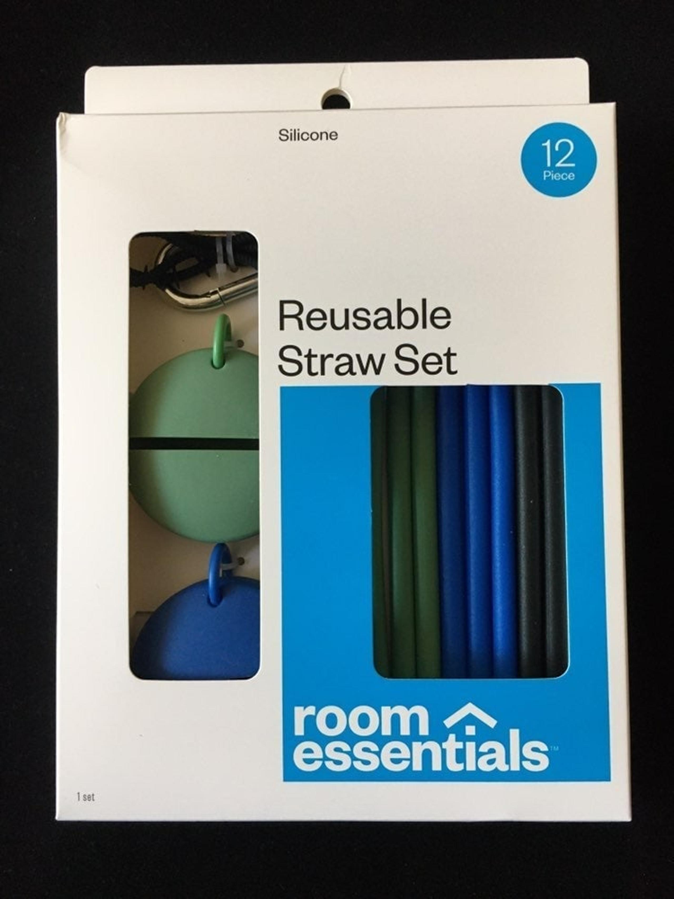 Reusable Straw Set Room Essentials New