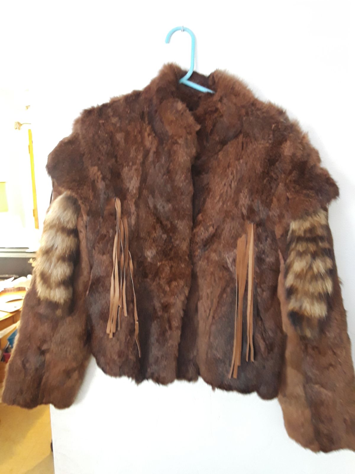 Vintage rabbit FUR Jacket size M-L