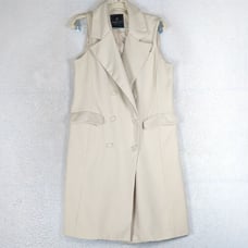 Bagatelle Women's Cream Double Breasted Blazer Dress Size M