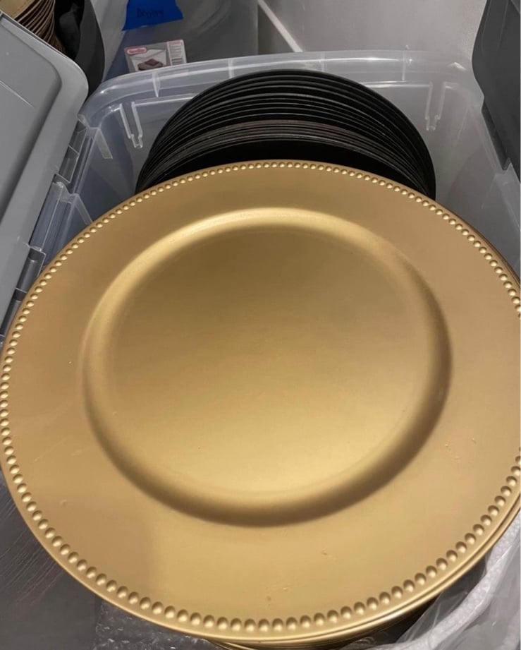 Gold Wedding Chargers