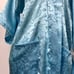 Eastern Collection Kimono Robe w/ Belt Blue Satin One Size