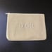 Dior beauty raffia woven cosmetic pouch