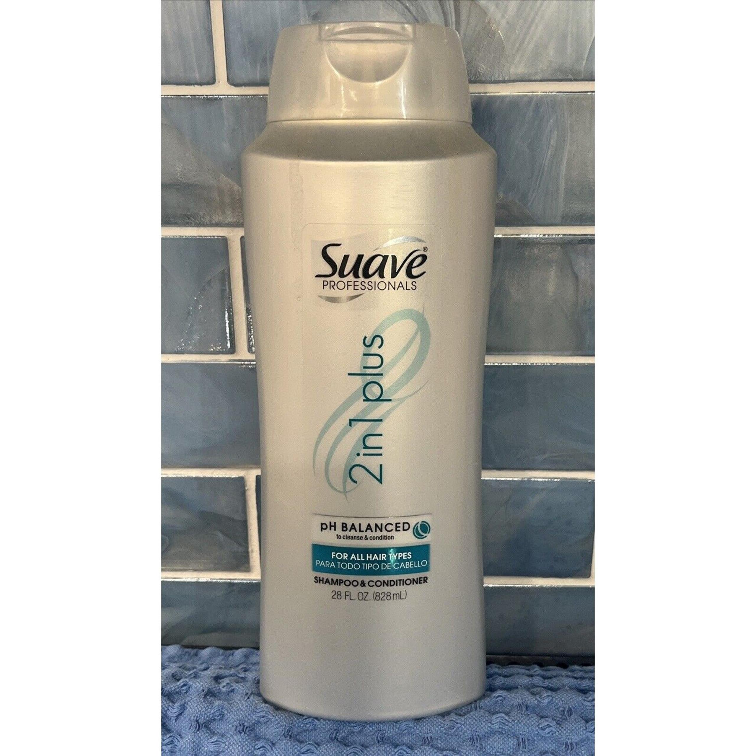 Suave Professionals 2 in 1 Plus Shampoo & Conditioner Cleanse Condition 28 FL OZ