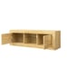 Oak TV Cabinet with LED and Storage 2 Cabinet