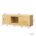 Oak TV Cabinet with LED and Storage 2 Cabinet