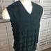 Fairway Greene Men's Pima Cotton V Neck Golf Sweater Vest Large Diamond Pattern