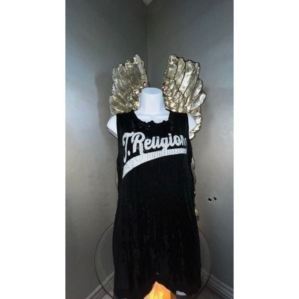 Awesome Vintage True Religion Sequin Sleeveless Tank top, Retails 148