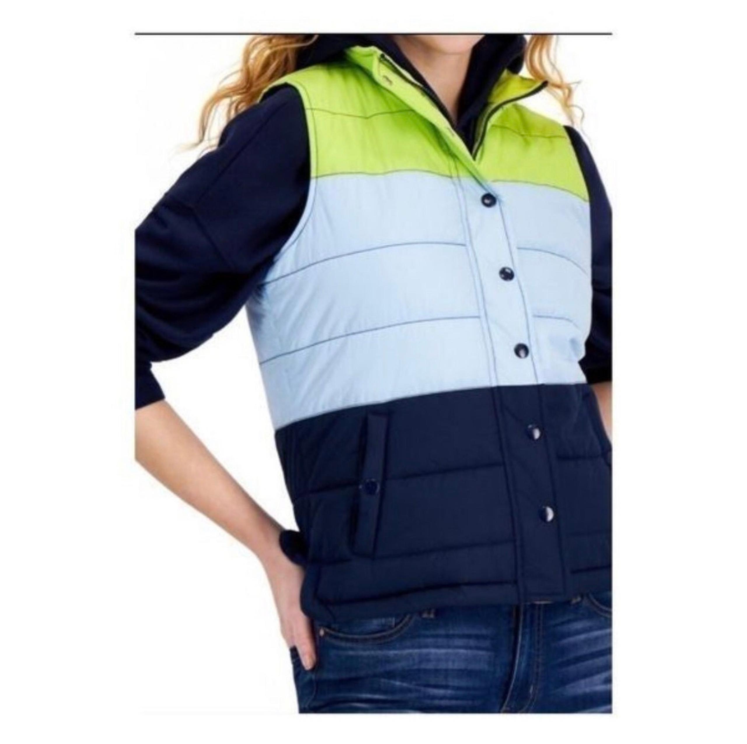 Style & Co. Multi-colored Puffer Vest Jacket Women's Size Medium