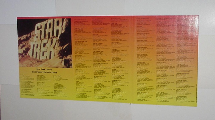 Star Trek Poster #17 Classic TOS TV Series Episode Guide