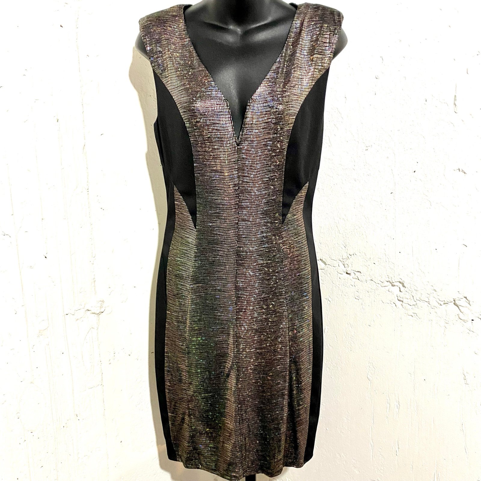 NikiBiki Metallic Sparkle Midi Dress Size Medium