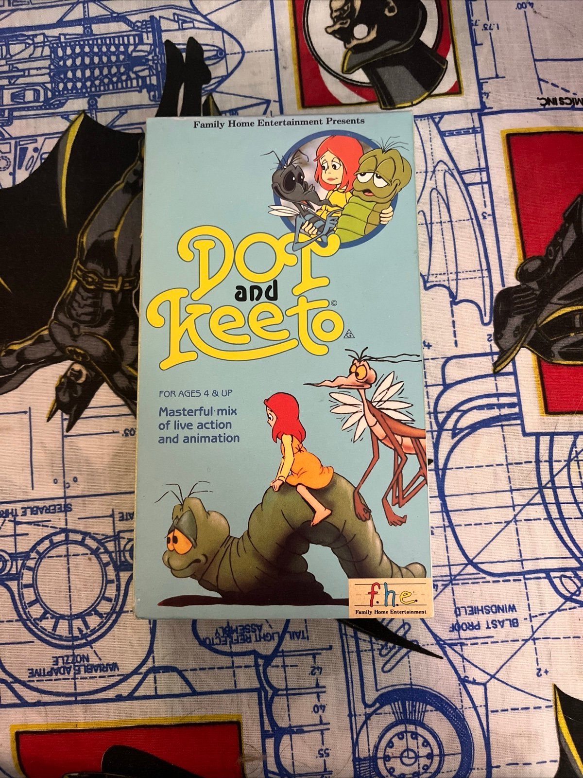 Dot and Keeto VHS OOP Scarce Video Title (1986) Original RARE Box