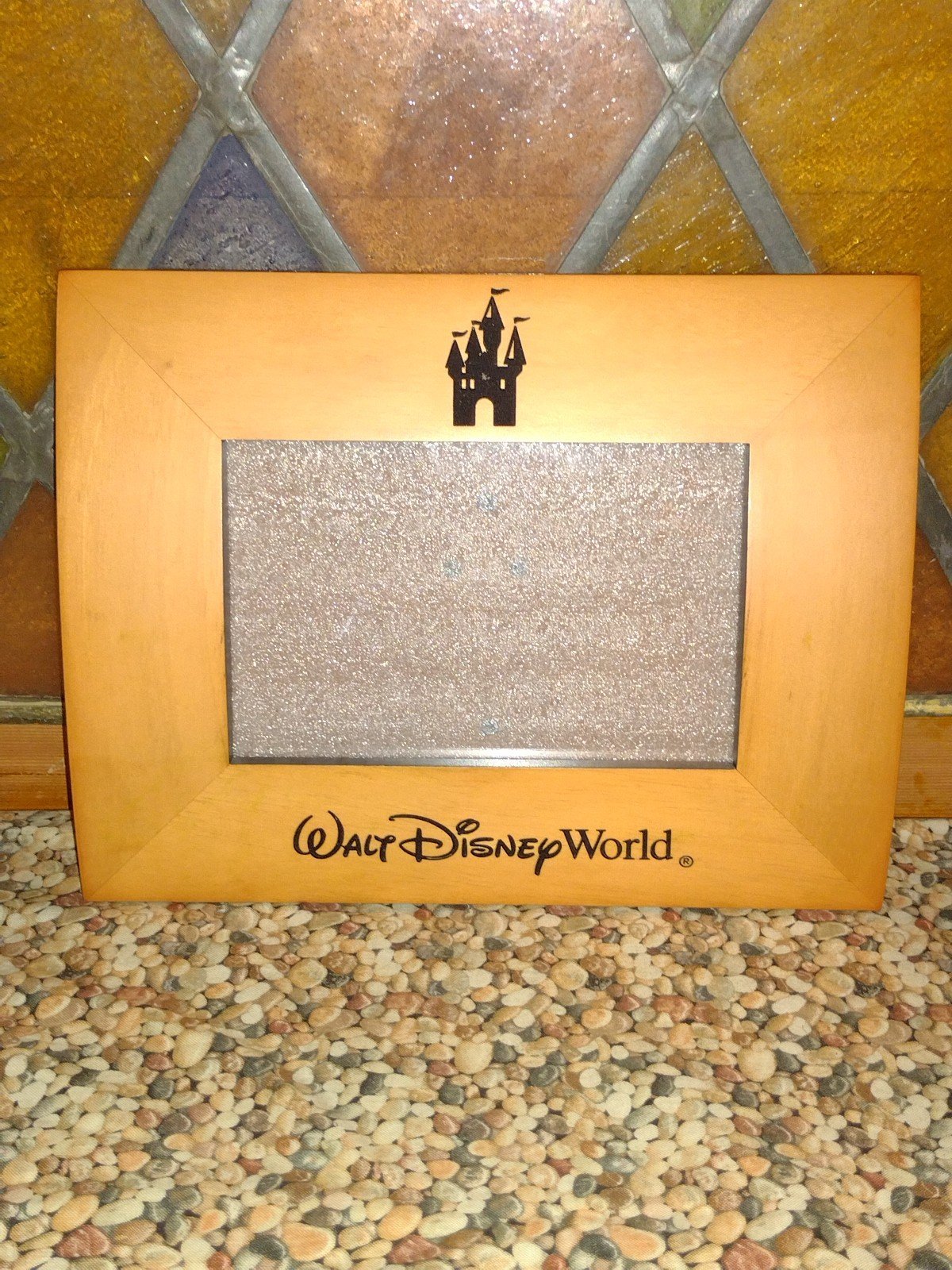 WALT DISNEY WOULD DISNEY PARKS WOODEN PICTURE FRAME