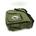 Green Laptop Messenger Bag with Yin Yang Embroidery