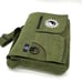 Green Laptop Messenger Bag with Yin Yang Embroidery
