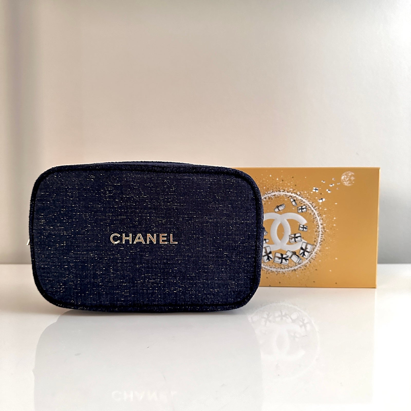 Chanel Blue Cosmetic Bags for Women Mercari
