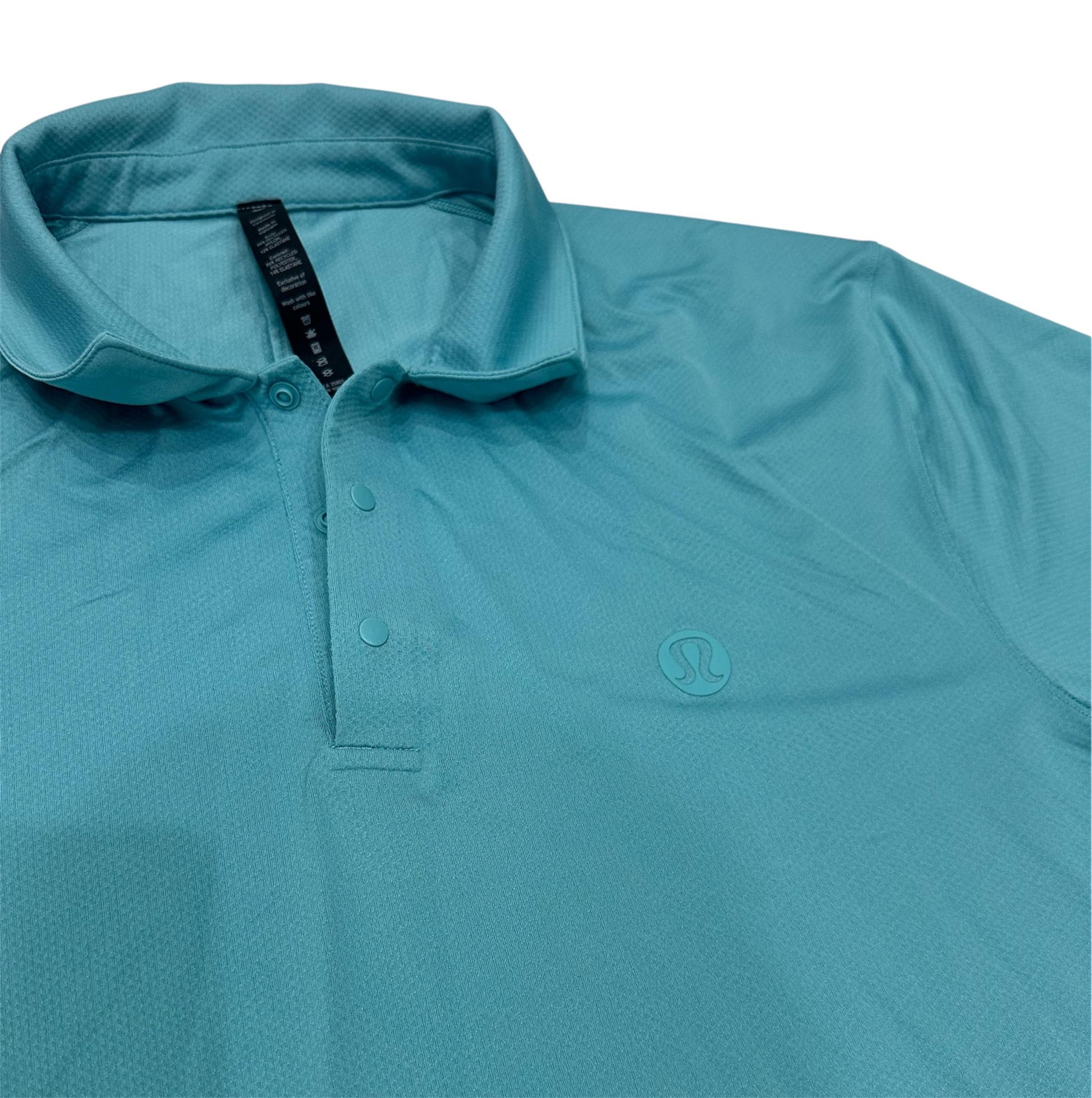 Lululemon Men’s Logo Sport Polo Short Sleeve Size XL