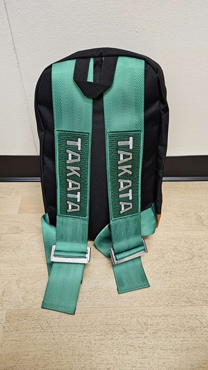 BRAND NEW JDM BRIDE TAKATA GREEN RACING ADJUSTABLE STRAP BACKPACK