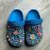 Kids bling crocs custom made size 10 preloved