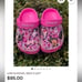 Kids bling crocs custom made size 10 preloved
