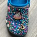 Kids bling crocs custom made size 10 preloved