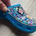 Kids bling crocs custom made size 10 preloved