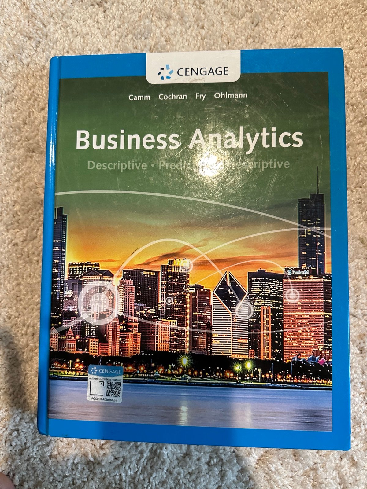 Business Analytics by Camm, Jeffrey D. hardcover ISBN 9780357131787 Excellent