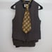 ☆Super Cheap☆Used☆Tuxedo☆O-820-66☆AM☆Brown Checkered Pattern