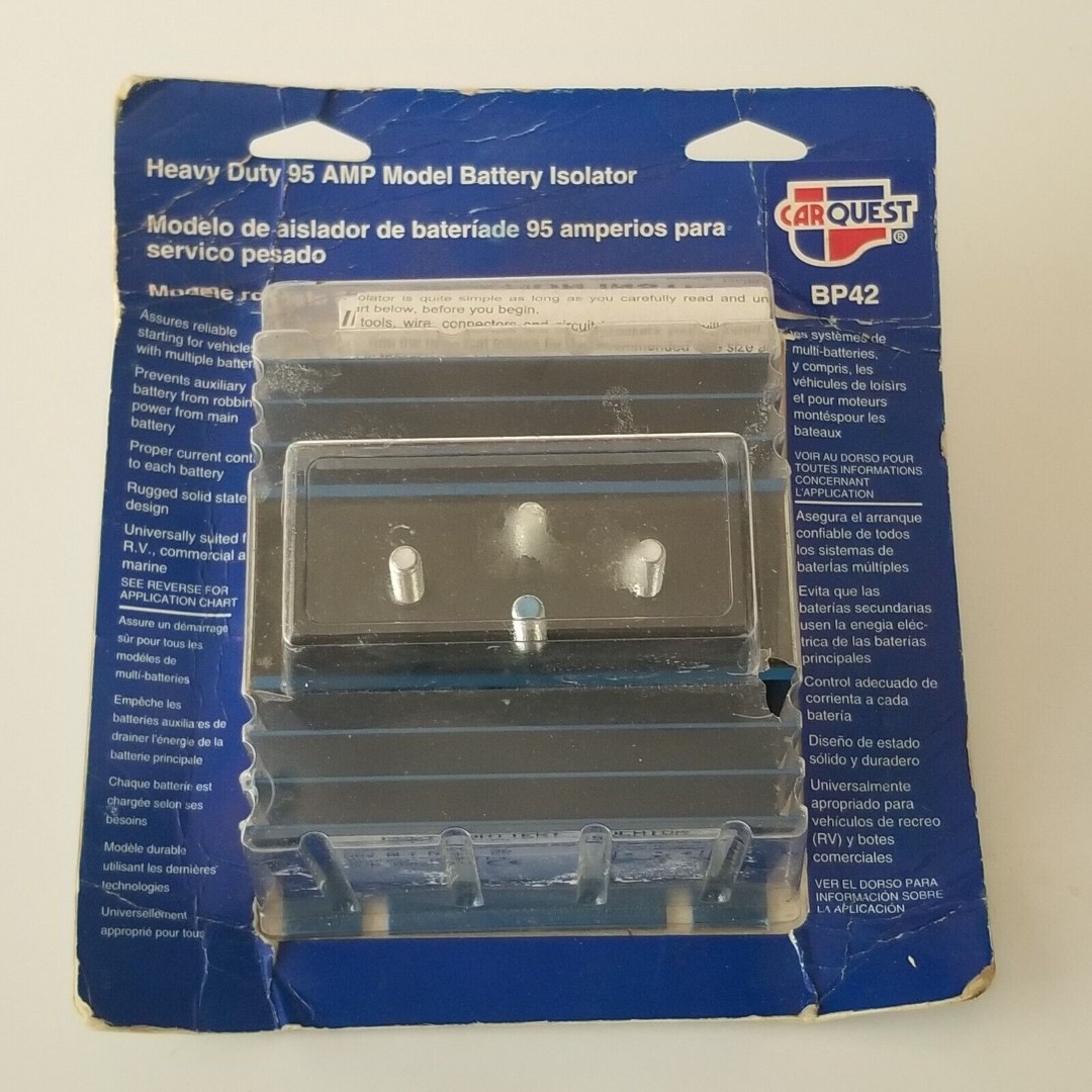 CarQuest Heavy Duty 95 AMP Model Battery Isolator, RV, Commerical & Marine
