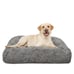 Life Large Furry Bolster Dog Bed, Taupe dsa7