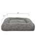 Life Large Furry Bolster Dog Bed, Taupe dsa7