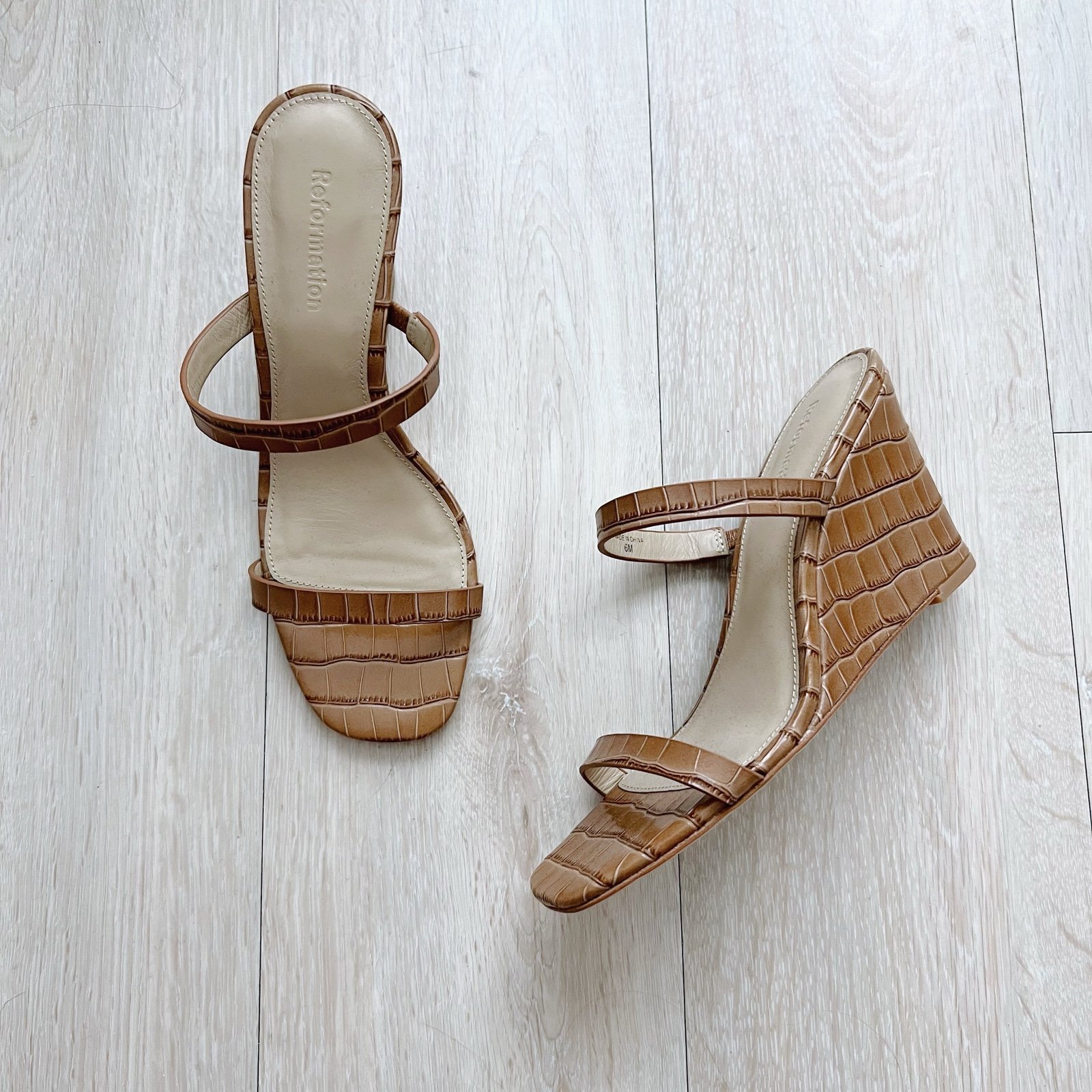 Reformation June Wedge Sandal