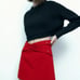 Zara Split Skort With Buttons