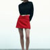 Zara Split Skort With Buttons