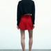 Zara Split Skort With Buttons