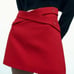 Zara Split Skort With Buttons