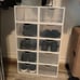 10 Pack Shoe Storage Boxes, Clear Plastic Stackable Shoe Organizer Bins