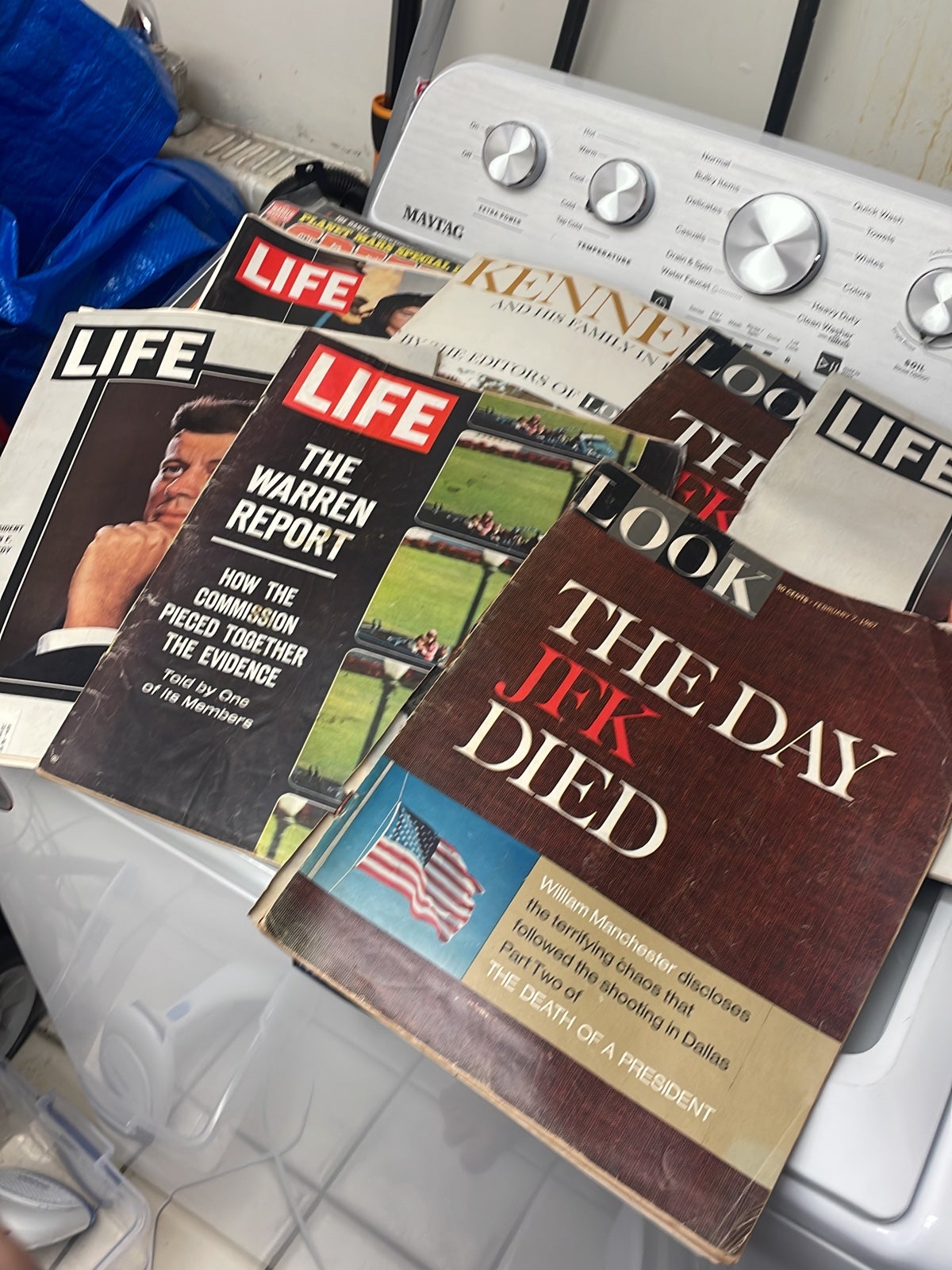 Death of JFK magazine Life Magaine Look Magazine