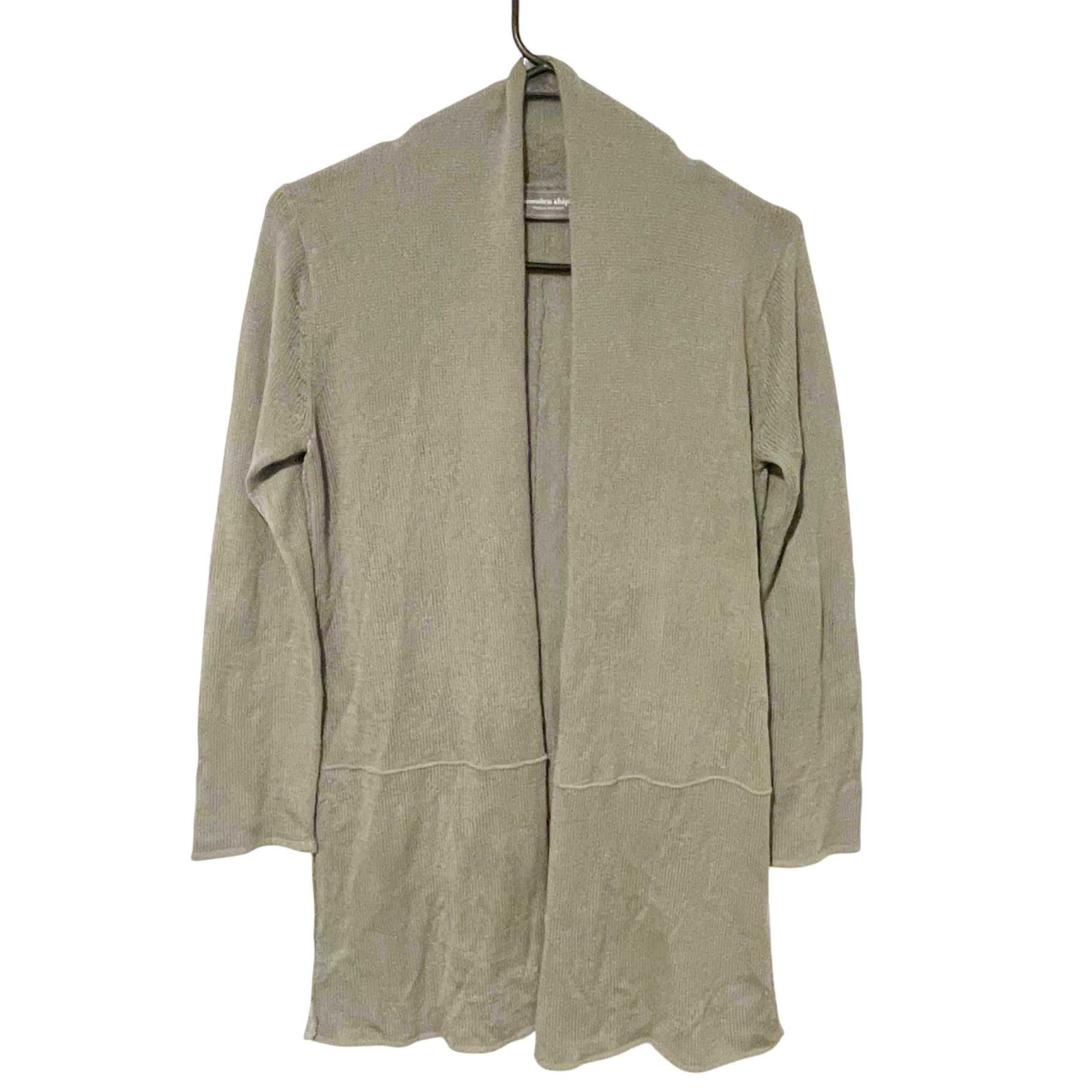 Wooden Ships Small/Medium Open Front Lightweight Long Sleeve Cardigan Sweater