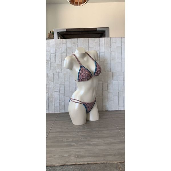 Mia Marcelle Pink Boho Bikini Set {L/M}