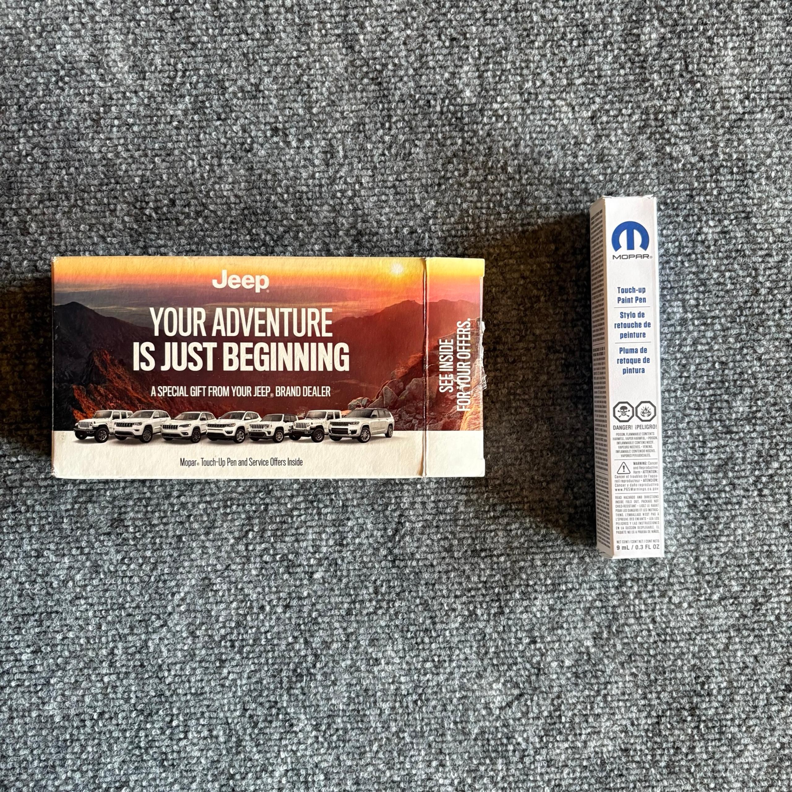 New Mopar Jeep Touch-Up Paint Pen Kit – OEM Factory Paint — Billet Silver Met