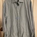 Isaia Napoli blue check shirt men’s size 17.5 made in Italy