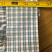 Isaia Napoli blue check shirt men’s size 17.5 made in Italy