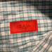 Isaia Napoli blue check shirt men’s size 17.5 made in Italy