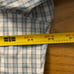 Isaia Napoli blue check shirt men’s size 17.5 made in Italy