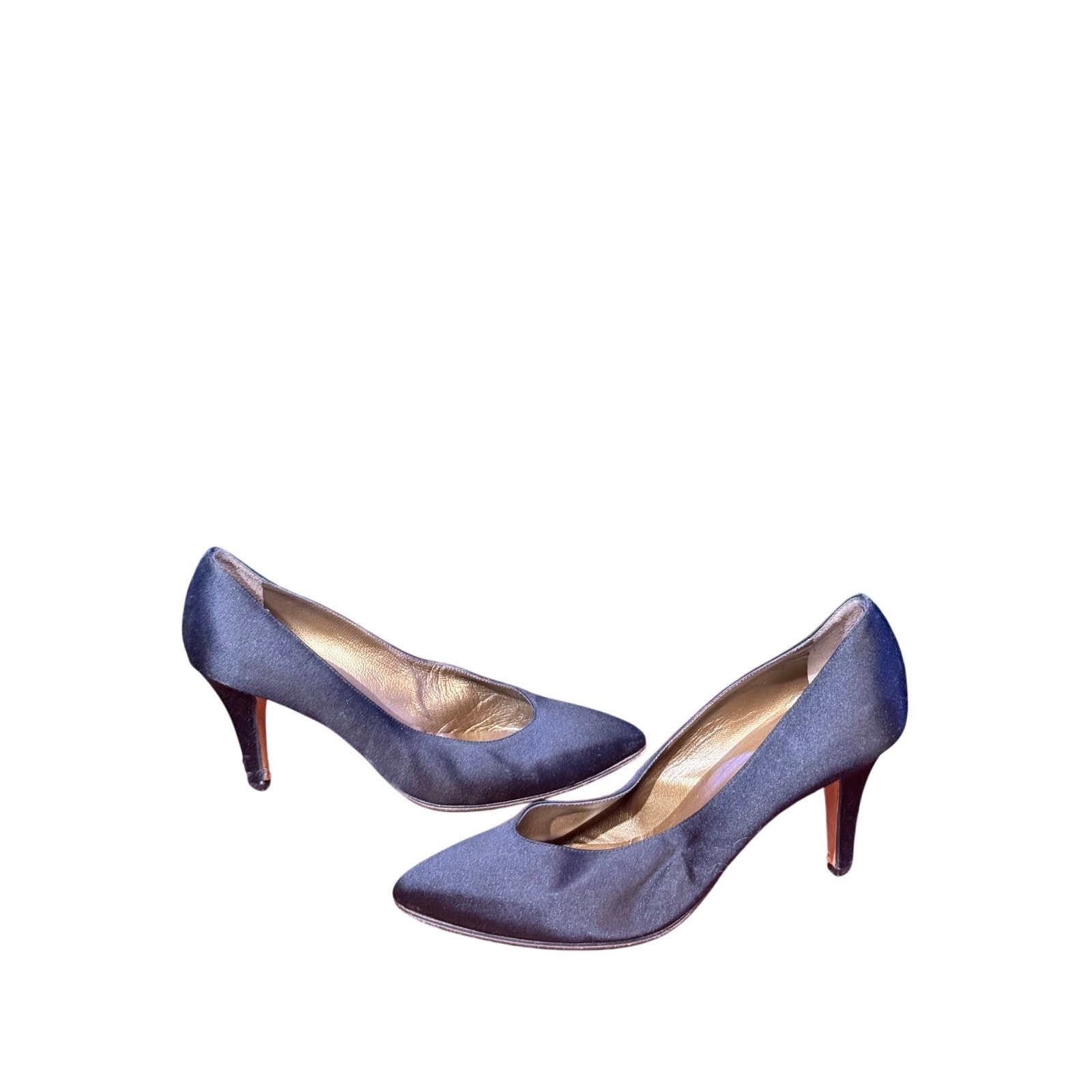Vintage YSL satin heels size 8.5
