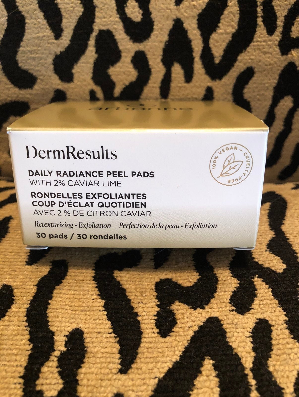 ARBONNE DermResults Daily Radiance Peel Pads With 2% Caviar Lime 30 ct