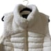Cavalini Puffer Vest Womens 2X Ivory Faux Fur Outdoors Ski Resort Winter NWT