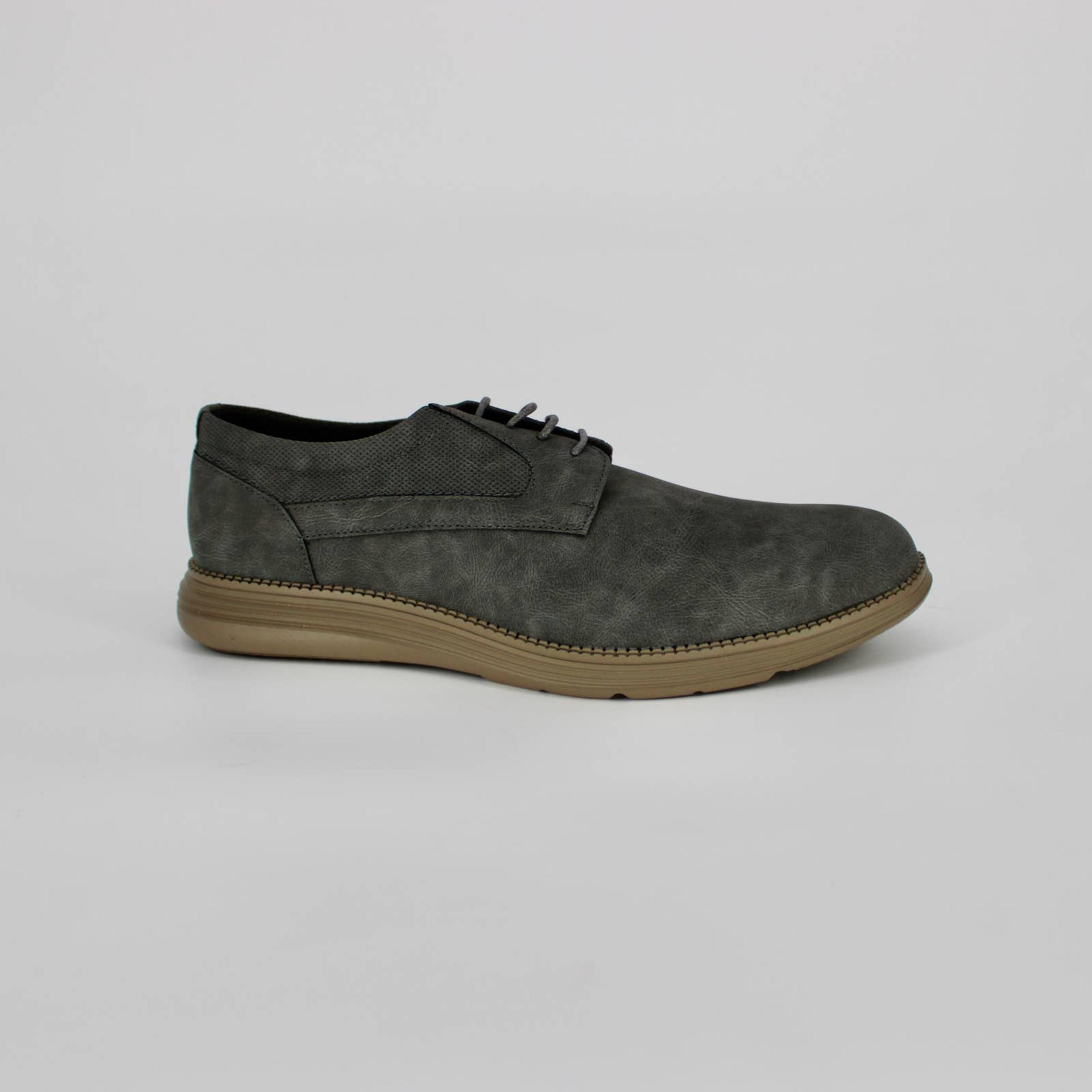 Adolfo Gianluca Plain Toe Casual Oxford Shoes Men’s 12 Grey Faux Leather NEW