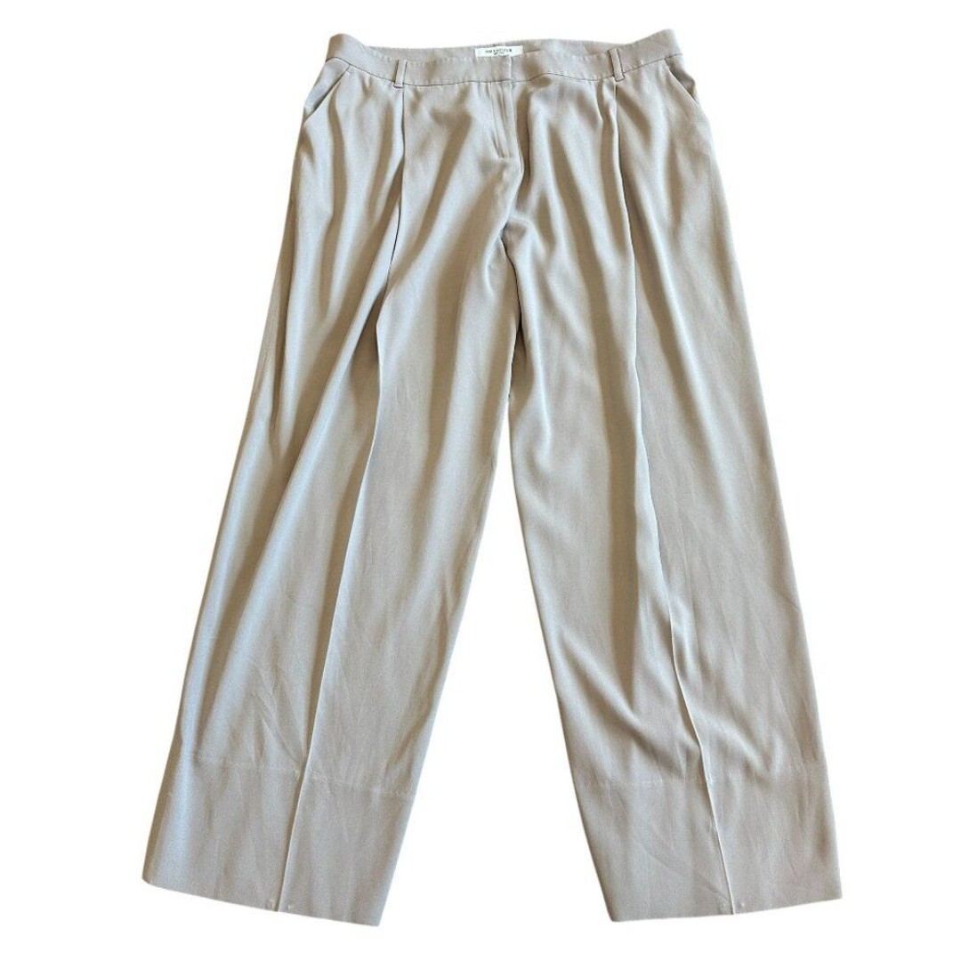 MM Lafleur Wide Leg Dress Pants Slacks Taupe Office Professional Size 16 Women's